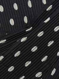 Off-The-Shoulder Polka-Dot Minidress