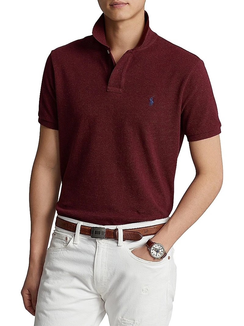 Basic Mesh Polo Shirt