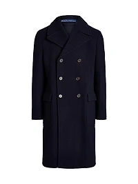 Wool-Blend Double-Breasted Topcoat