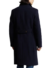 Wool-Blend Double-Breasted Topcoat