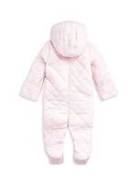 Baby's Shawl Collar Quilted Bunting