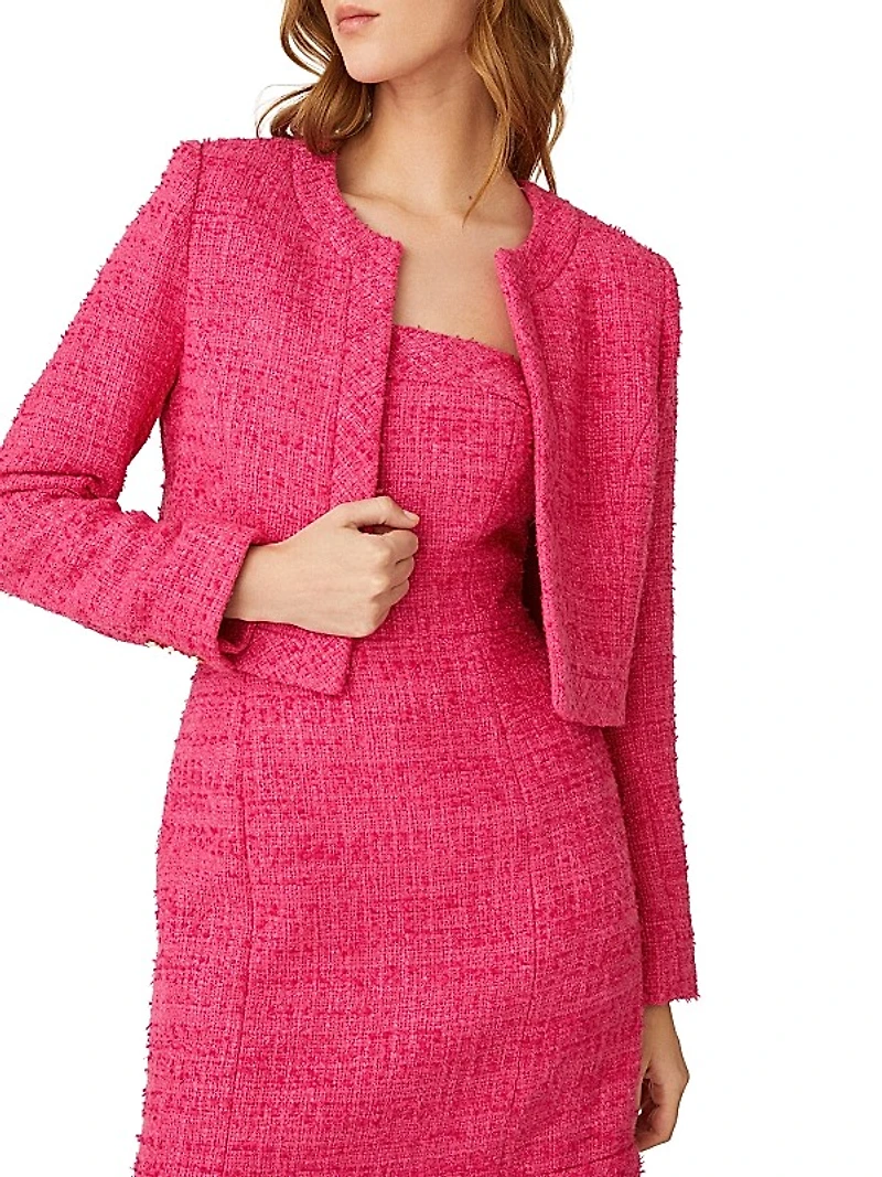 Barb Tweed Crop Jacket