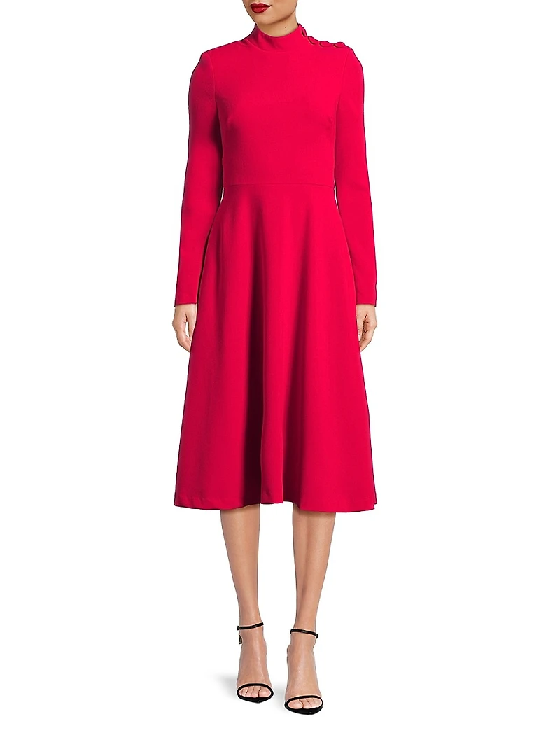 Antonia Flared Midi-Dress