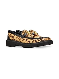 Vlogo Signature Pony-Effect Calfskin Loafers