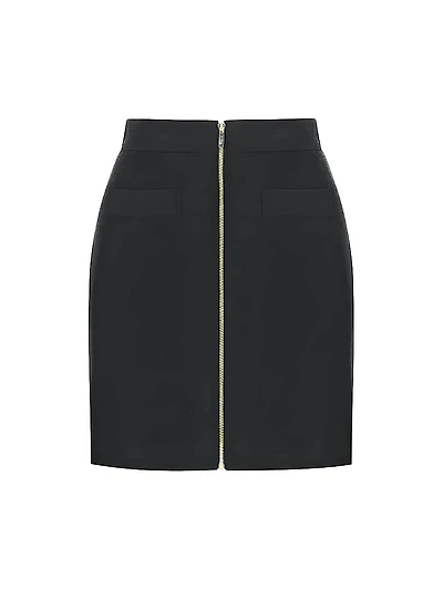 Kelly Wool-Blend Mini Skirt