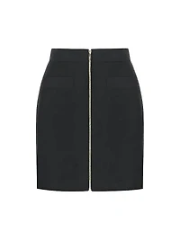 Kelly Wool-Blend Mini Skirt