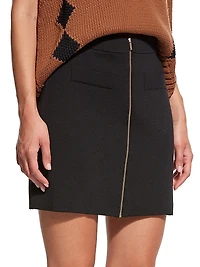 Kelly Wool-Blend Mini Skirt