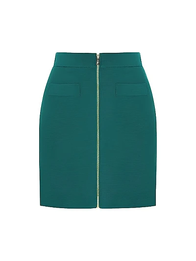 Kelly Wool-Blend Mini Skirt