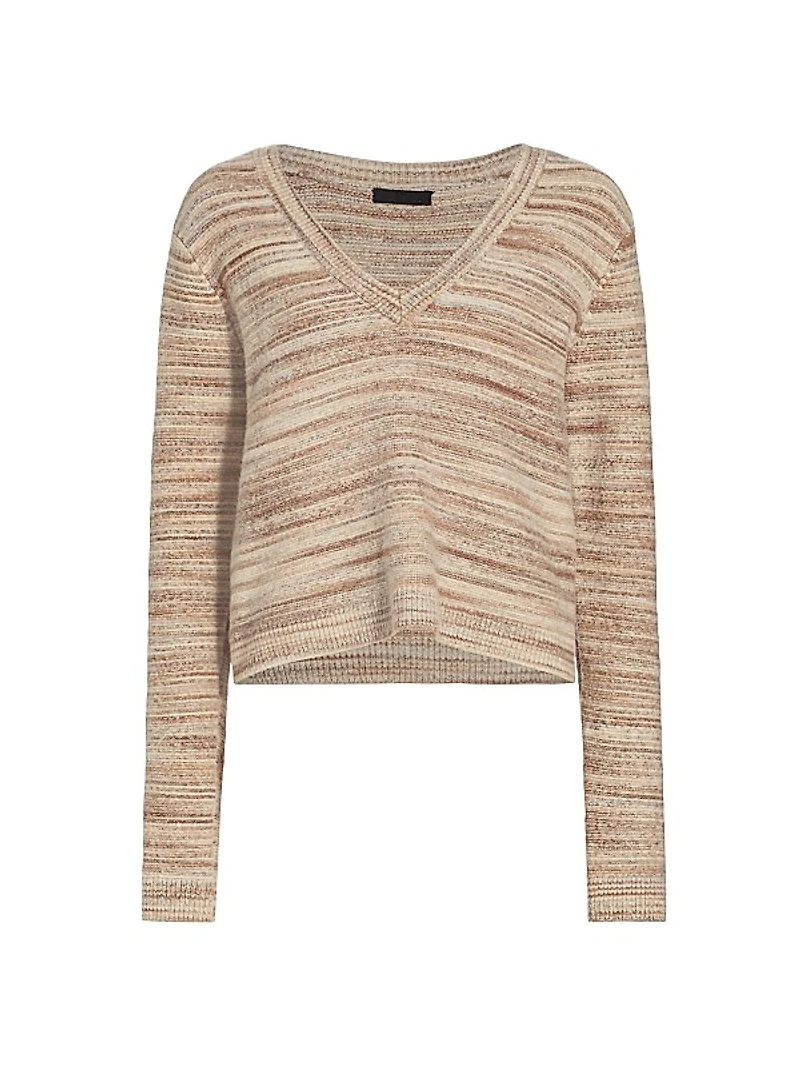 Space-Dyed Cotton-Blend Sweater