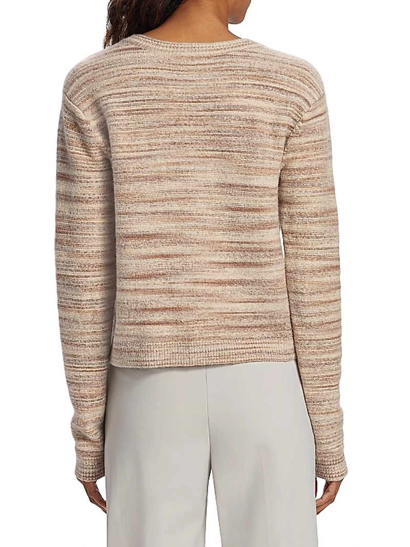 Space-Dyed Cotton-Blend Sweater