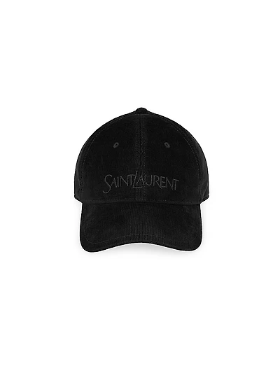 Vintage Baseball Cap In Corduroy