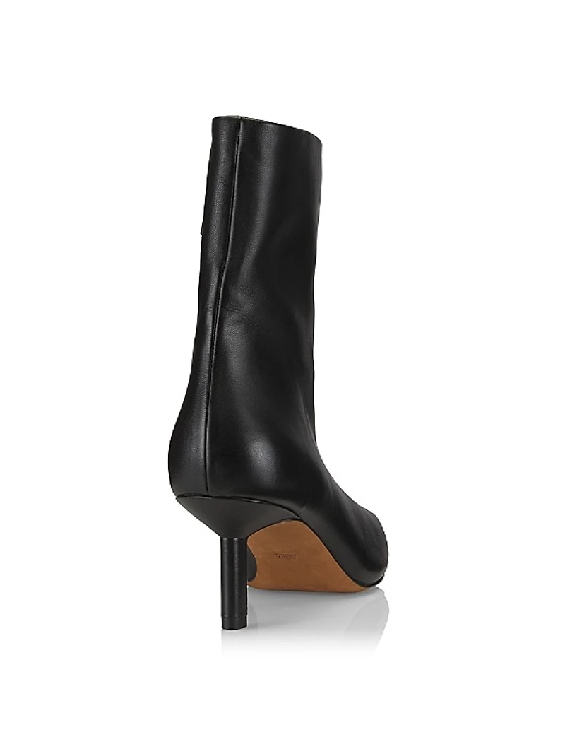 Nell 65MM Leather Ankle Booties