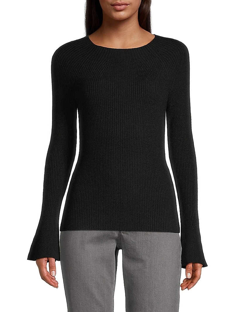 Mercer Ribbed Boat neck Sweater