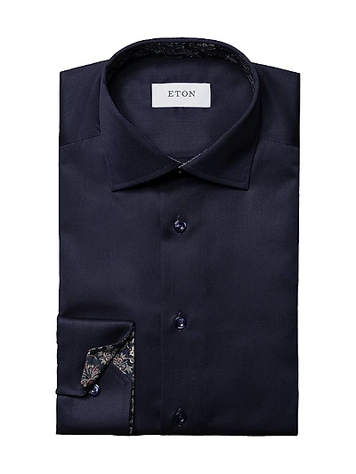 Slim-Fit Paisley Dress Shirt