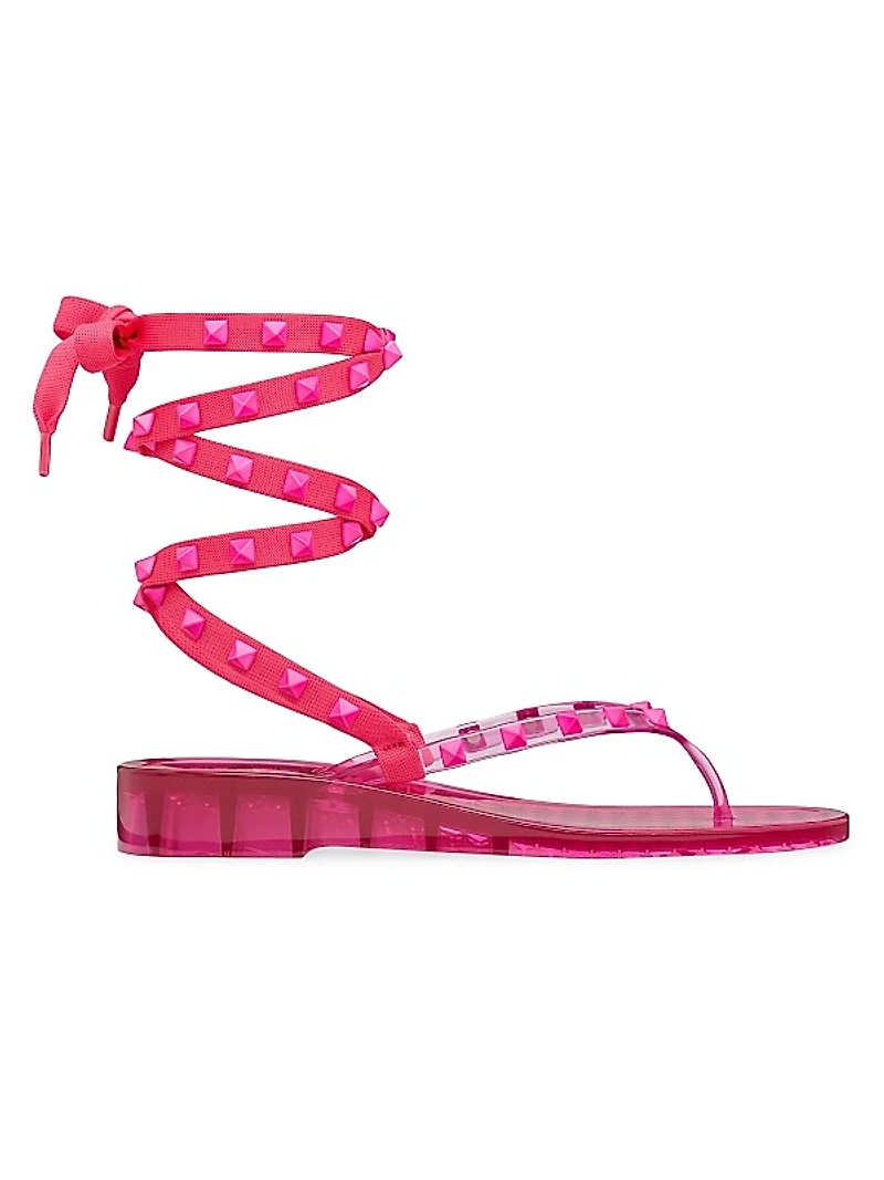 Rockstud Rubber Thong Sandals With Matching Studs