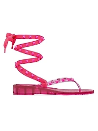 Rockstud Rubber Thong Sandals With Matching Studs
