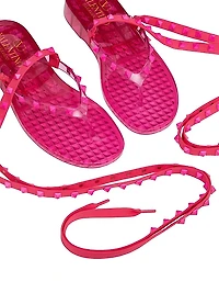 Rockstud Rubber Thong Sandals With Matching Studs