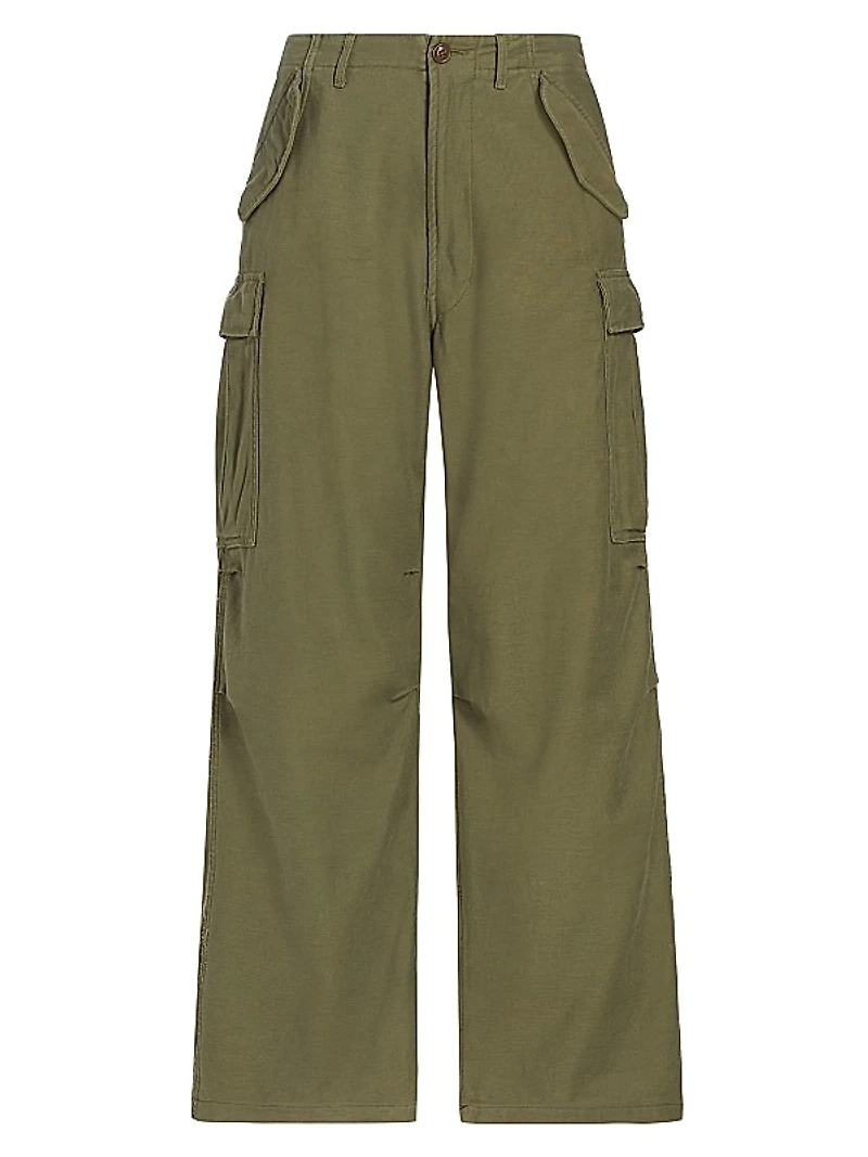 Wide-Leg Cargo Pants