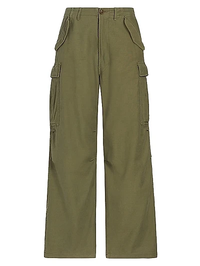 Wide-Leg Cargo Pants