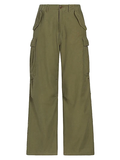 Wide-Leg Cargo Pants