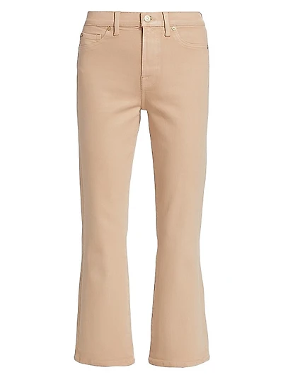 Coated High-Rise Slim Kick Pants