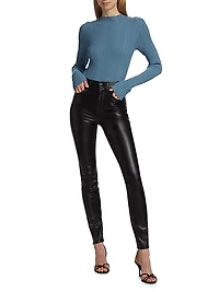 Debbie Vegan Leather Skinny Pants