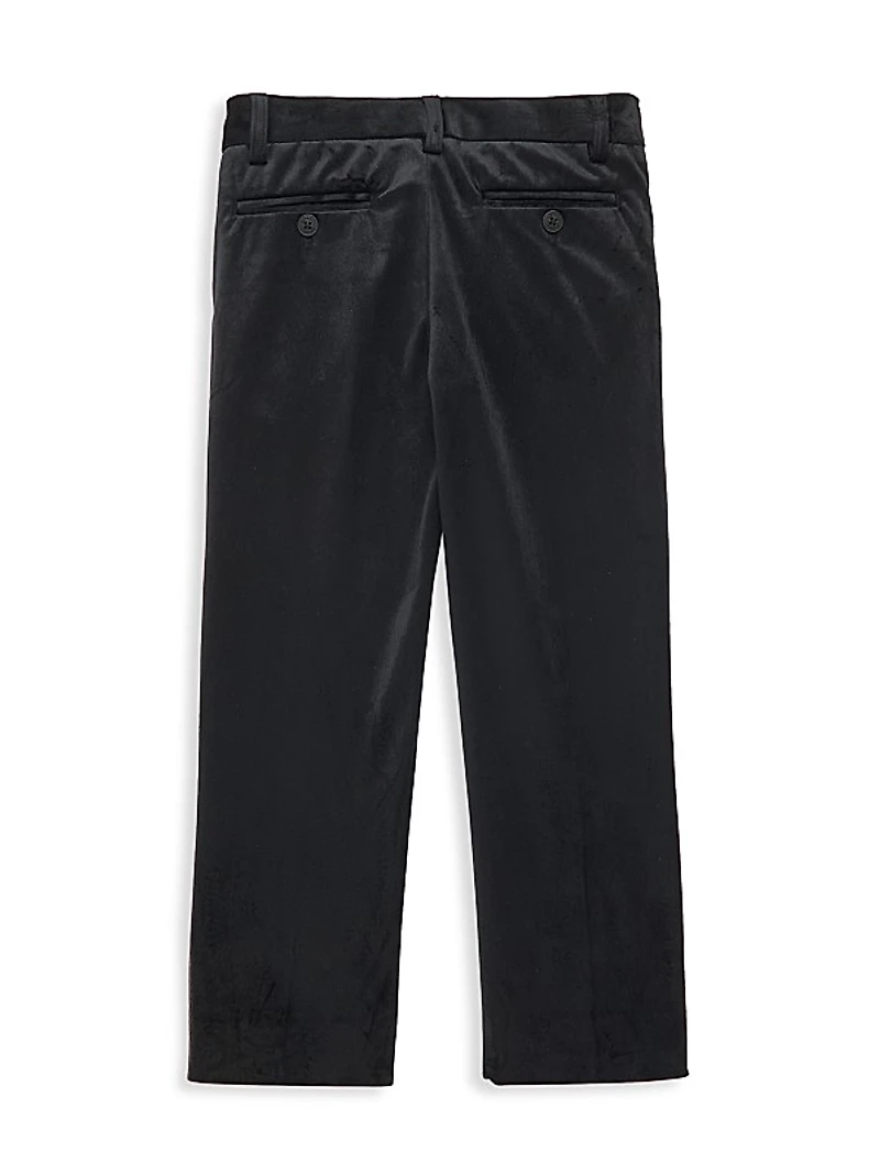 Little Boy's & Boy's Velvet Suit Pants