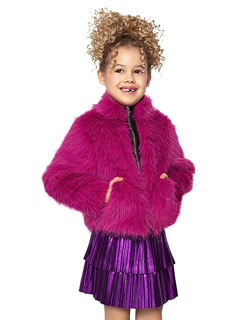 Girl's Faux Fur Jacket