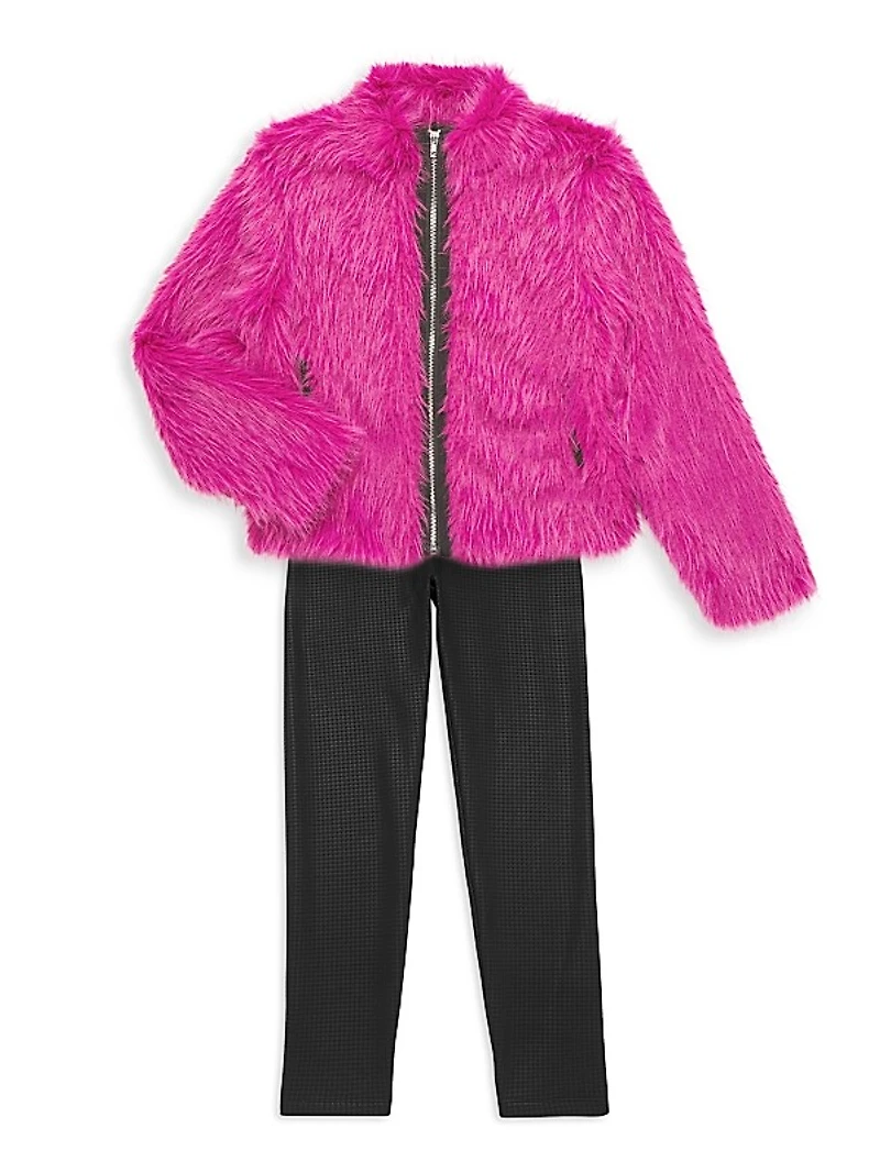 Girl's Faux Fur Jacket