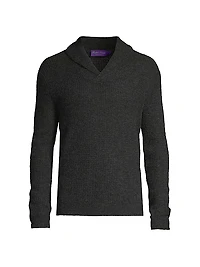 Cashmere-Silk V-Neck Sweater