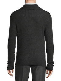 Cashmere-Silk V-Neck Sweater