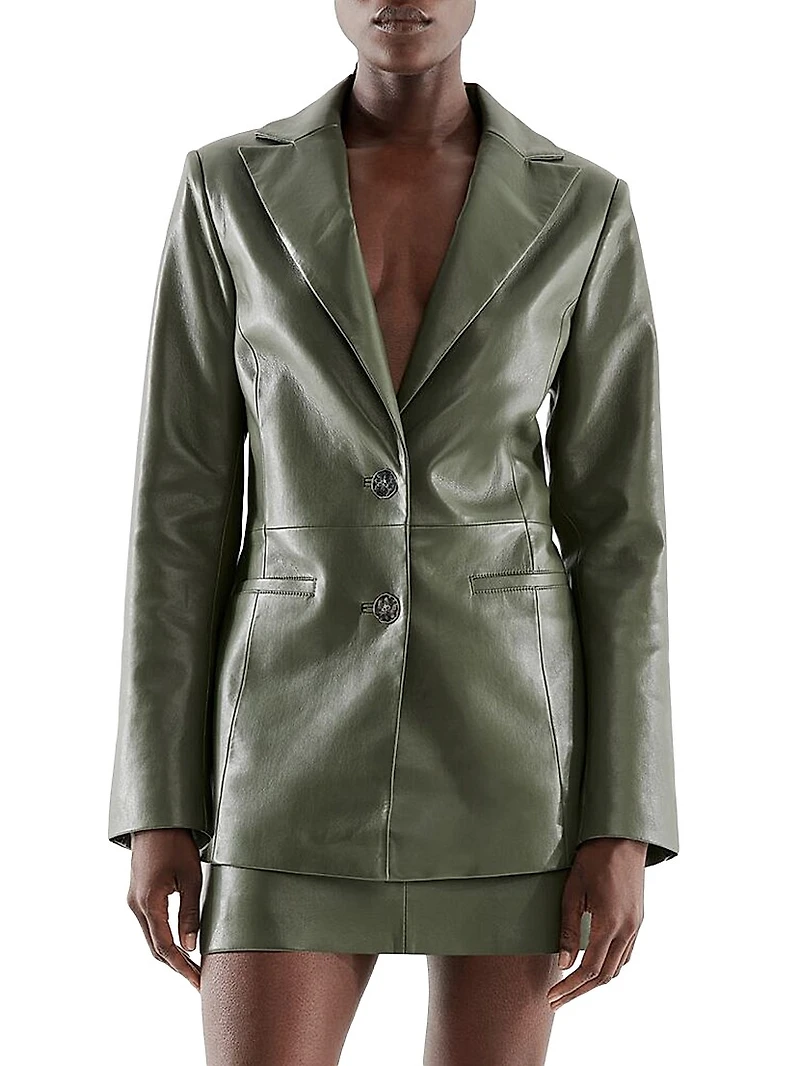 Dallas Recycled Leather Blazer