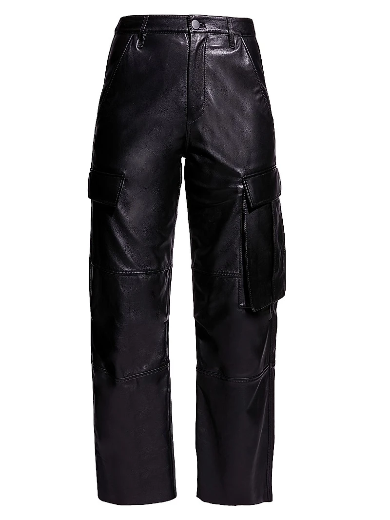 Cole Upcycled Leather Cargo Pants