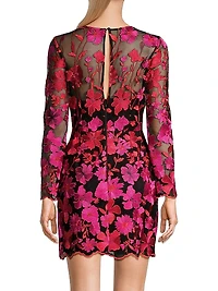 Scottie Floral Mesh Mini Dress