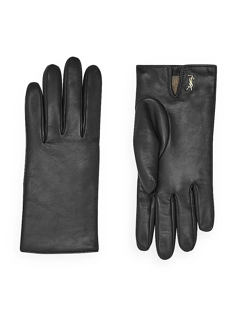 Cassandre Short Gloves Lambskin And Cashmere