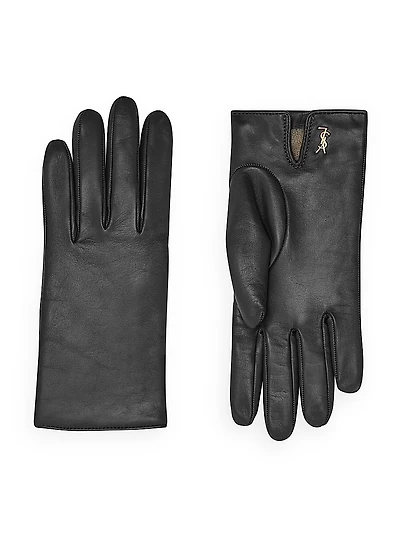 Cassandre Short Gloves Lambskin And Cashmere