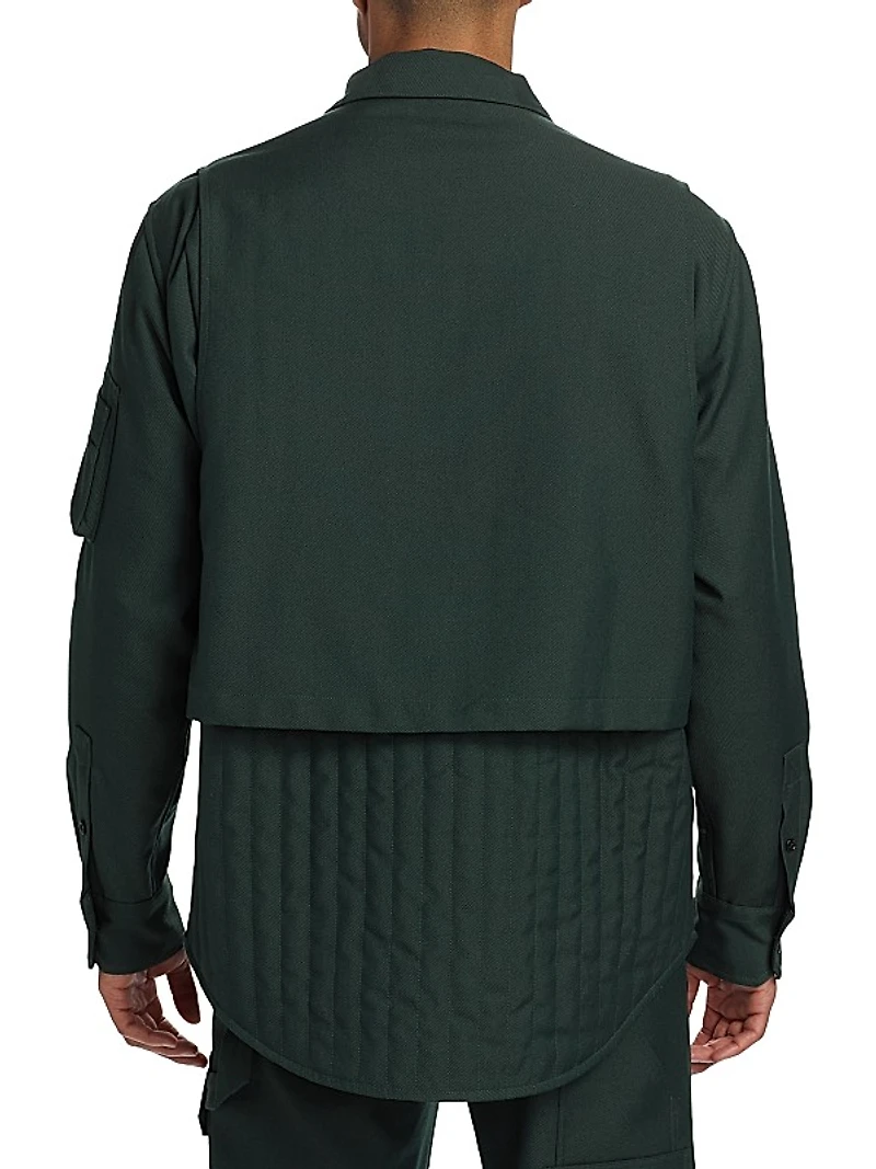 Yarndyed Wool-Blend Jacket