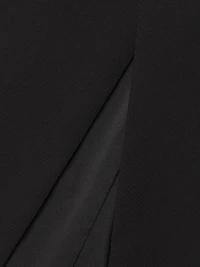Crepe Strapless Column Gown