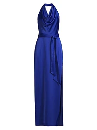 Satin Column Gown