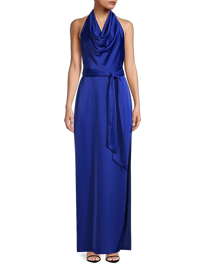 Satin Column Gown