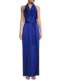Satin Column Gown