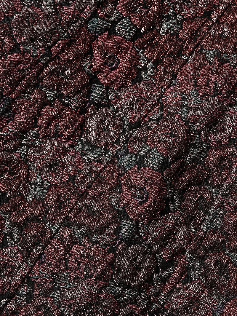 Floral Jacquard Strapless Minidress