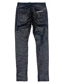 Patent Film Cargo Low-Rise Pants