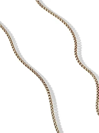 Box Chain Necklace in 18k Yellow Gold, 2.7mm