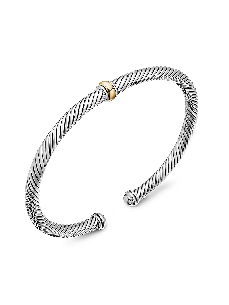 Cable Classics Center Station Bracelet Sterling Silver