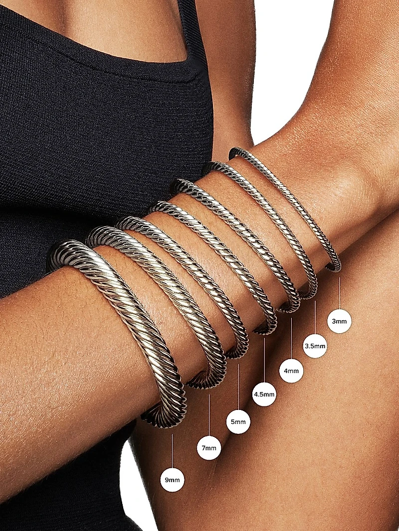 Cable Classics Center Station Bracelet Sterling Silver