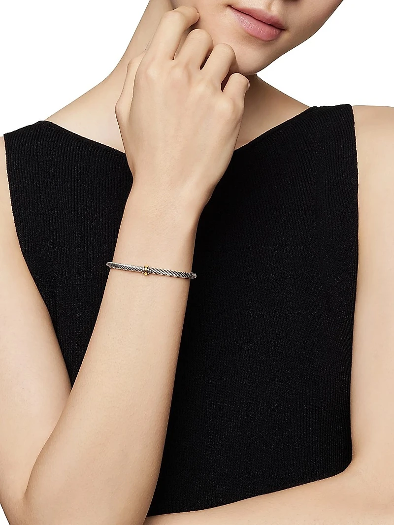 Cable Classics Center Station Bracelet Sterling Silver