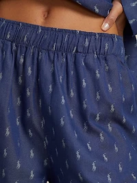 Jacquard Polo Player Pajama Set