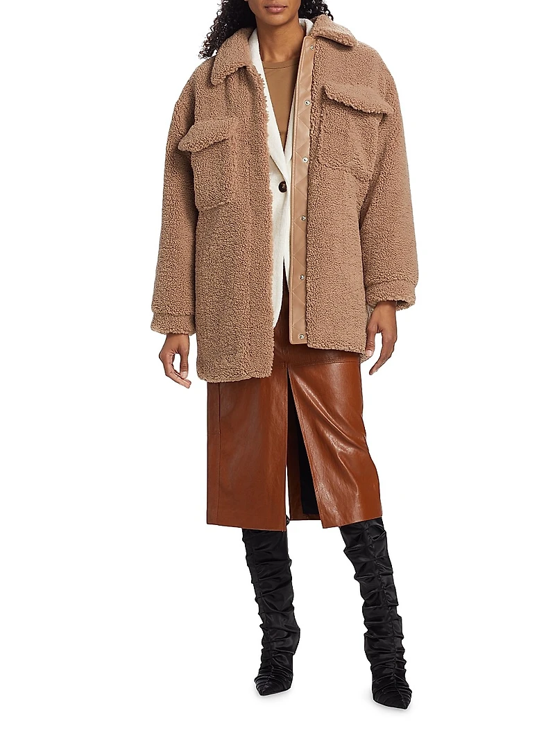 Carla Faux-Shearling Shacket