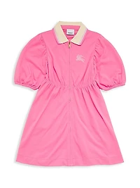 Baby Girl's, Little Girl's & Girl's Puff-Sleeve Polo Shirtdress